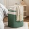 Cotton Laundry Hamper, Large Woven Rope Basket with Handles for Living Room and Bedroom, Stylish Storage Basket for Clothes, Toys, and Blankets